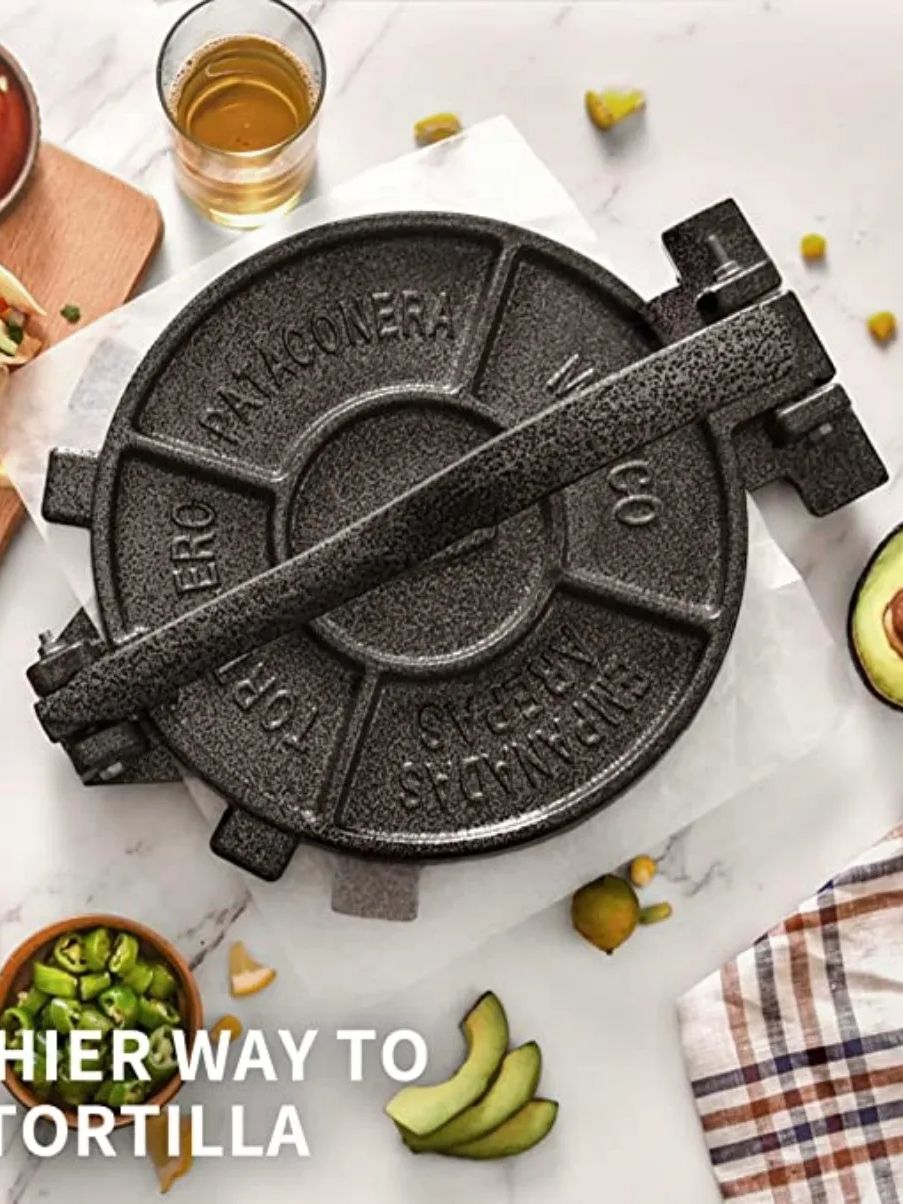 Tortilla Press Cast - Alat Press Tortilla Besi Cor 8