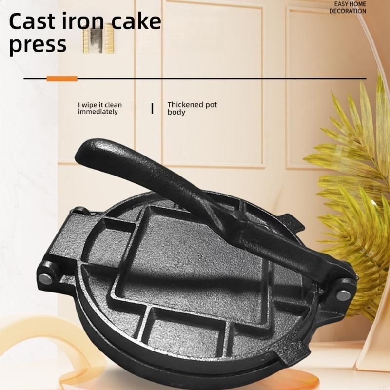 Tortilla Press Cast - Alat Dapur Logam Tekan Tortilla Besi