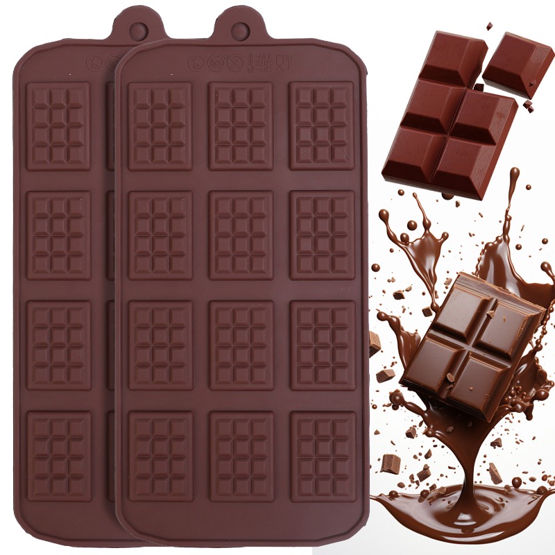 Kitchen Appliances Store - Cetakan coklat silikon 12 bahkan Fondant