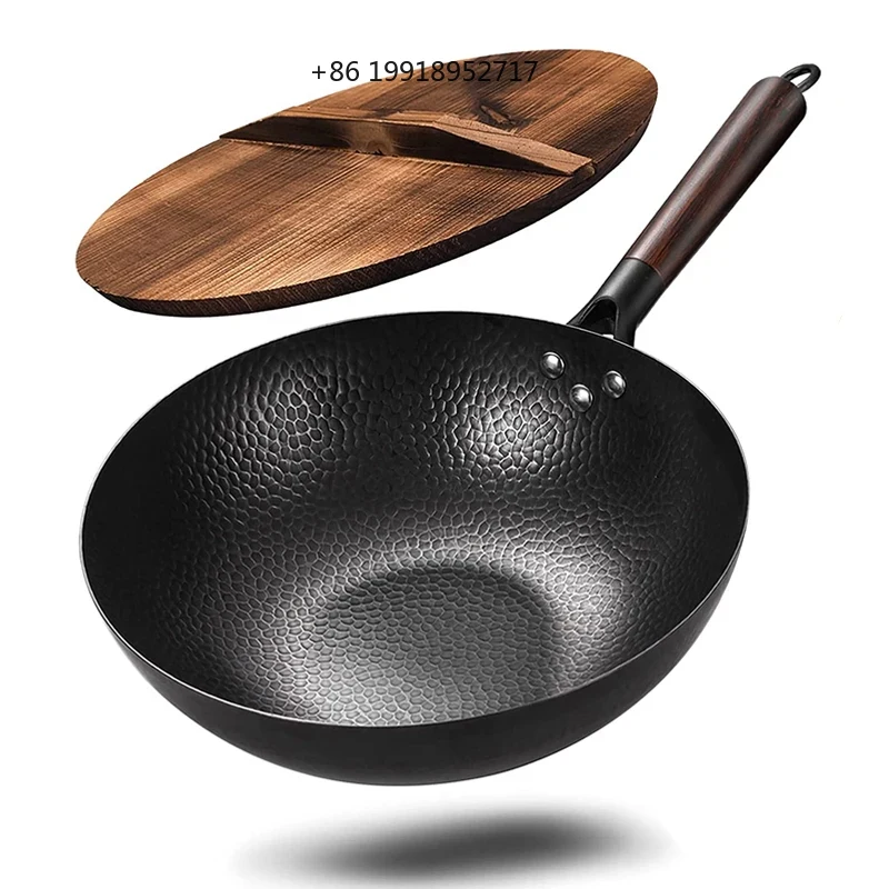 Wok Electric Flat - Wajan Baja Karbon, Wajan dan Panci