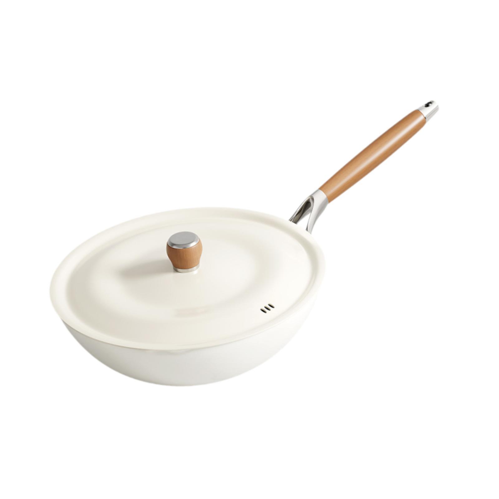 Wok Electric Flat - Wajan Penggorengan 28cm dengan Tutup, Permukaan