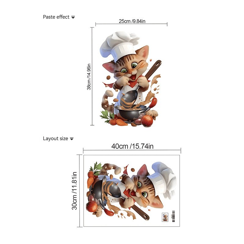 Stiker Dinding Berperekat Tiku - Kitchen Appliances Design ulasan dan harga