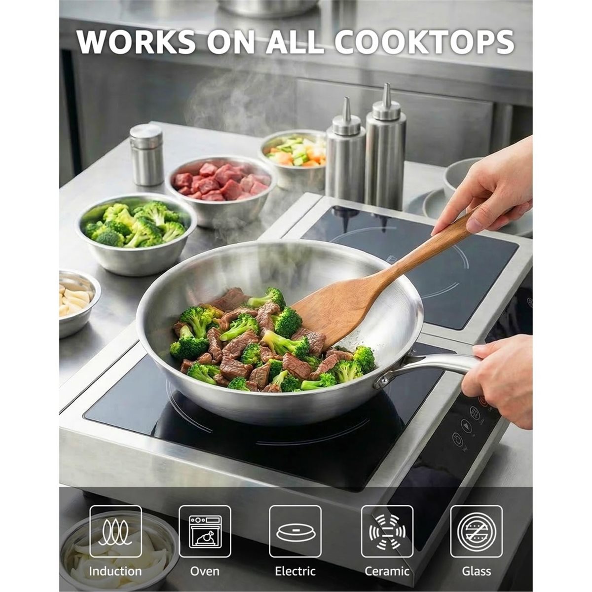 Wajan Wok Premium Rumah Tangga - Wok Electric Flat ulasan dan harga