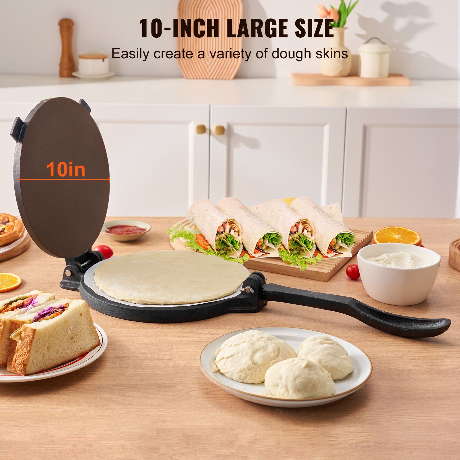 Alat Press Tortilla, Pembuat T - Tortilla Press Cast ulasan dan harga