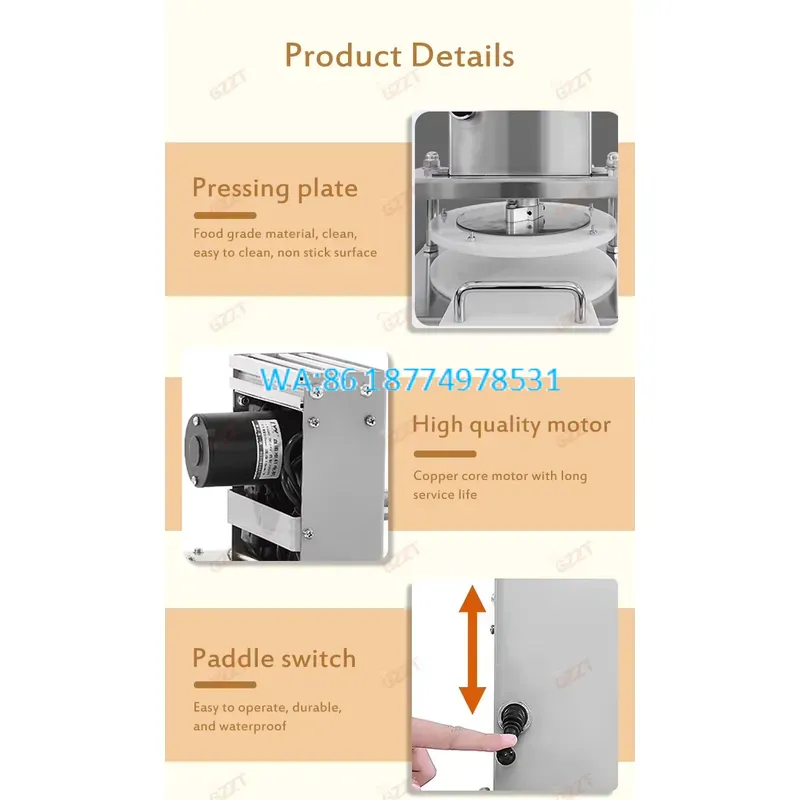 Wmwmnu Alat Pembuat Roti Otoma - Tortilla Press Cast ulasan dan harga